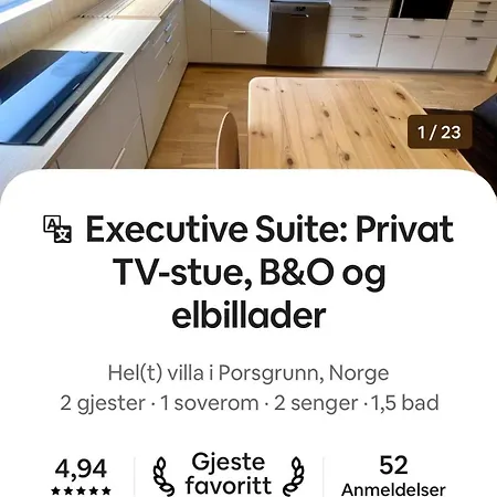 Διαμέρισμα Executive M Tv-stue Naer Google Og Hydro Porsgrunn