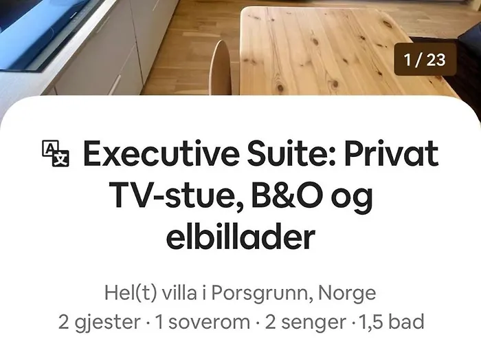 Daire Executive M Tv-stue Naer Google Og Hydro Porsgrunn